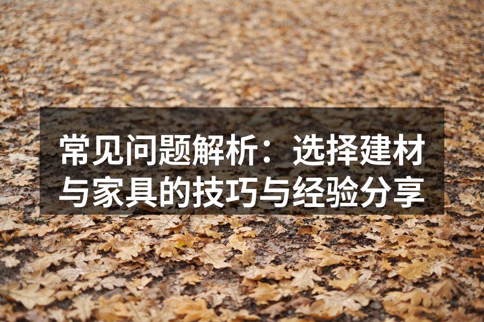 精美的木质家具展现自然风格